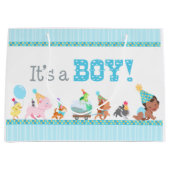 Grand Sac Cadeau Bébé garçon (Devant)