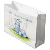 Grand Sac Cadeau Bébé garçon de golf (Devant Angle)