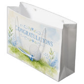 Grand Sac Cadeau Bébé garçon de golf (Devant Angle)
