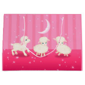 Grand Sac Cadeau Bébé lambs (Devant)