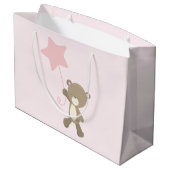 Grand Sac Cadeau Bébé mignon ours en peluche (Dos Angle)