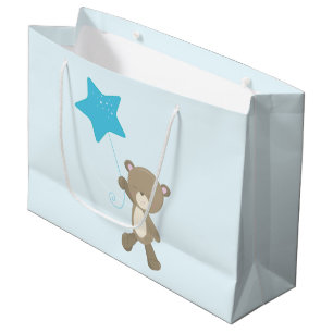 Grand Sac Cadeau Bébé mignon ours en peluche