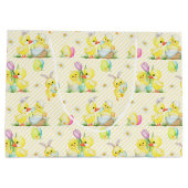 Grand Sac Cadeau Bébés de Pâques et canards (Dos)