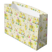 Grand Sac Cadeau Bébés de Pâques et canards (Dos Angle)
