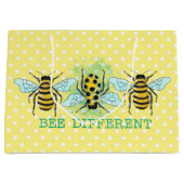 Grand Sac Cadeau Bee Different Bumble Bee Trio (Devant)