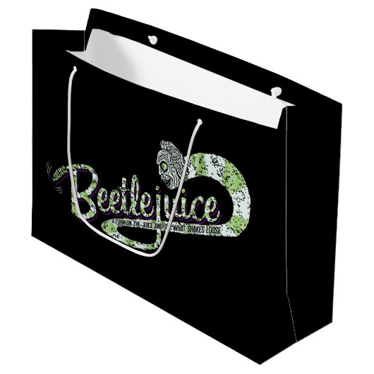 Grand Sac Cadeau Beetlejus | Allumer le jus (Devant Angle)