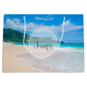 Grand Sac Cadeau Belle destination tropicale Plage Pittoresque Anni (Devant)