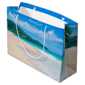 Grand Sac Cadeau Belle destination tropicale Plage Pittoresque Anni (Dos Angle)