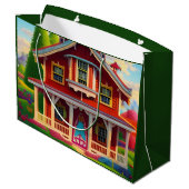 Grand Sac Cadeau Belle ferme campagne (Dos Angle)