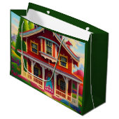 Grand Sac Cadeau Belle ferme campagne (Devant Angle)