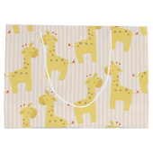 Grand Sac Cadeau Belle girafe de bébé (Dos)