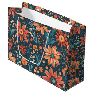 Grand Sac Cadeau Belle Inspiration Florale
