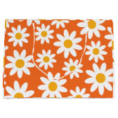 Grand Sac Cadeau Belle Marguerite rétro Super (Devant)