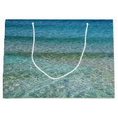 Grand Sac Cadeau Belle mer des Caraïbes calme (Devant)