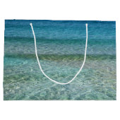 Grand Sac Cadeau Belle mer des Caraïbes calme (Dos)