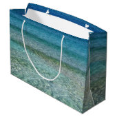 Grand Sac Cadeau Belle mer des Caraïbes calme (Dos Angle)