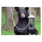 Grand Sac Cadeau Belle Ours Noir (Dos)