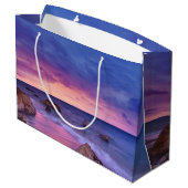 Grand Sac Cadeau Belle photo côtière du coucher de soleil (Dos Angle)