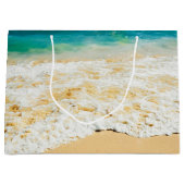 Grand Sac Cadeau Belle plage d'été coucher de soleil (Devant)