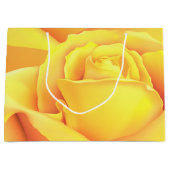 Grand Sac Cadeau Belle Rose Jaune (Devant)
