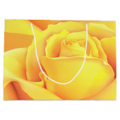 Grand Sac Cadeau Belle Rose Jaune (Dos)