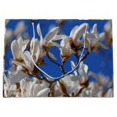 Grand Sac Cadeau Belles fleurs blanches de Magnolia Sargentiana (Devant)