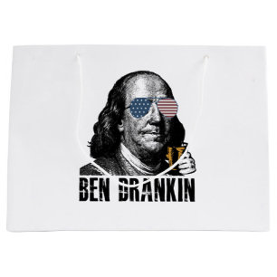 Grand Sac Cadeau Ben Dranking drôle, Célébrons la joie de la