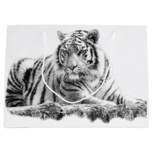 Grand Sac Cadeau Bengal White Tiger