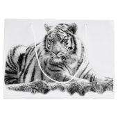 Grand Sac Cadeau Bengal White Tiger (Dos)