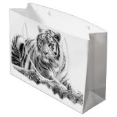 Grand Sac Cadeau Bengal White Tiger (Dos Angle)