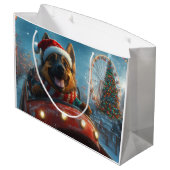 Grand Sac Cadeau Berger belge Roller Dessous de verre Noël (Dos Angle)