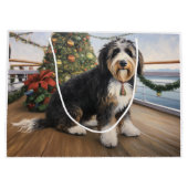 Grand Sac Cadeau Bernedoodle Christmas Cruise : Pawsome Holiday (Dos)