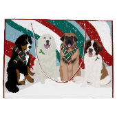Grand Sac Cadeau Bernese Leonberger Grandes Pyrénées Noël Grand (Dos)