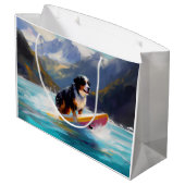 Grand Sac Cadeau Bernese Mountain Beach Surf Paining (Dos Angle)