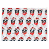 Grand Sac Cadeau Bernese Mountain Dog race Noël (Dos)