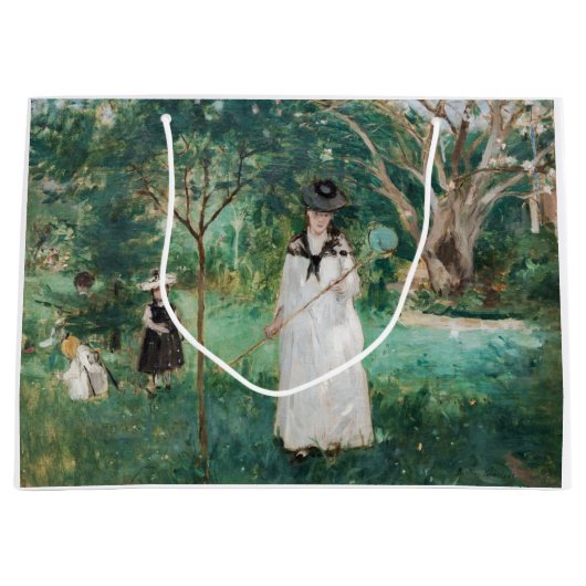 Grand Sac Cadeau Berthe Morisot - La chasse aux papillons (Devant)