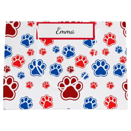 Grand Sac Cadeau Best Dog Mom Ever (Devant)