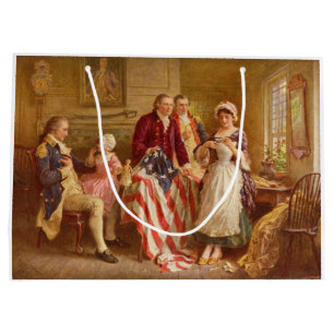 Grand Sac Cadeau Betsy Ross, 1777 (Histoire américaine) (Patriote a