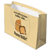 Grand Sac Cadeau Beurre d'arachide Pain mou Anniversaire (Dos Angle)