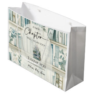 Grand Sac Cadeau Bibliothèque Nouveau Chapitre Garçon Livre Baby Sh