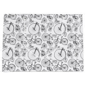 Grand Sac Cadeau Bicyclettes à l'ancienne couleur ARRIÈRE - PLAN (Devant)