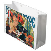 Grand Sac Cadeau Bieres de la Meuse, Mucha (Devant Angle)