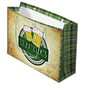 Grand Sac Cadeau Bières de la Saint-Patrick (Devant Angle)