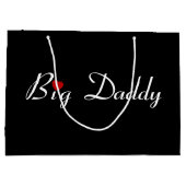 Grand Sac Cadeau Big Daddy avec Red Heart (Dos)