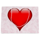 Grand Sac Cadeau Big Red Heart Pink Saint Valentin (Devant)