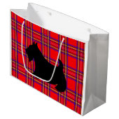 Grand Sac Cadeau Big Scottish Terrier Cadeau de Noël (Devant Angle)