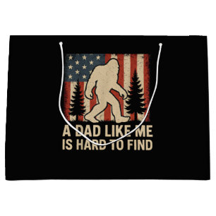 Grand Sac Cadeau Bigfoot Patriotique Un Papa Comme Moi Est Dur à Tr