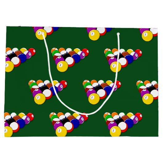 Grand Sac Cadeau Billard Balls (Dos)