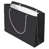 Grand Sac Cadeau Black and Grey Carbon Fiber Material (Dos Angle)