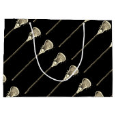 Grand Sac Cadeau Black Lacrosse (Dos)